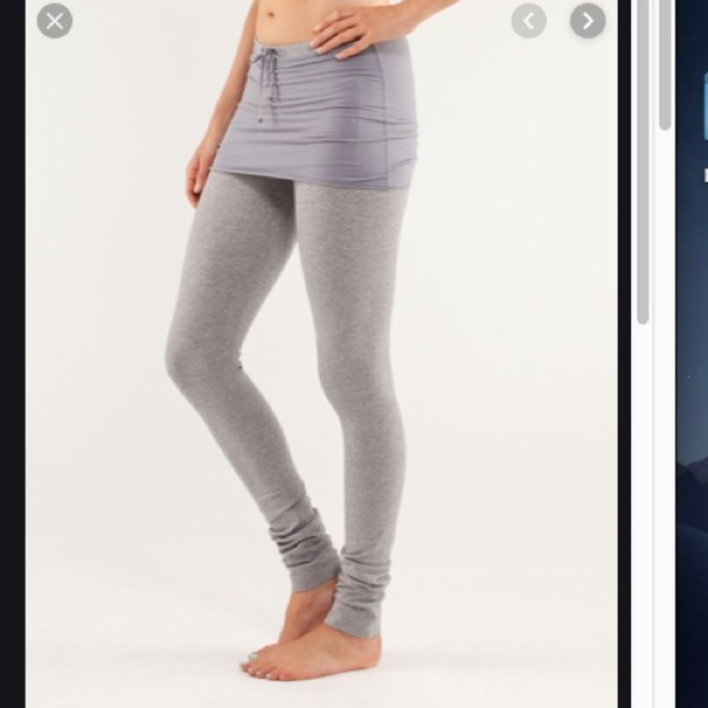Lululemon My Mantra Cotton Jersey Skirt Legging